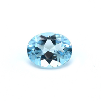 Кабошон из голубого топаза овал гр.8*10мм, 2,95ct арт. ап01008