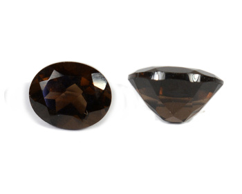 Кабошон из раухтопаза гр. овал 9*11мм, 3,5ct арт. ап28016
