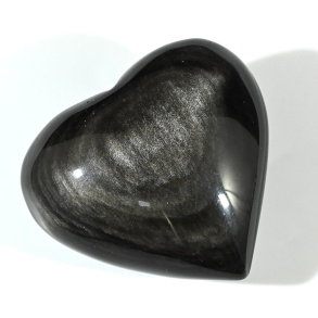 Сердце из обсидиана радужного 70*64*39мм, 189г арт. 2055378