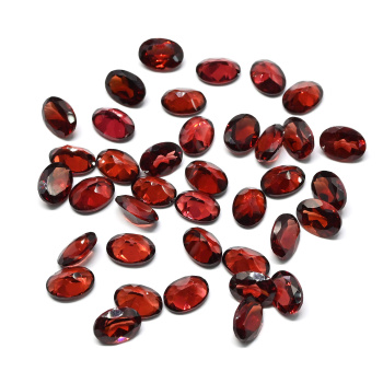 Кабошон из граната овал гр.5*7мм, 1ct арт. ап10005