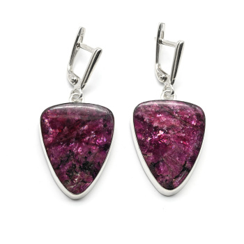 Серьги эвдиалит 19*25мм арт. мч352001....