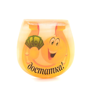 Талисман из селенита Подкова малая магнит 
