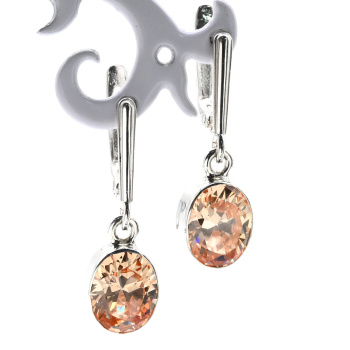 Серьги фианит 8*11мм арт. мч315006