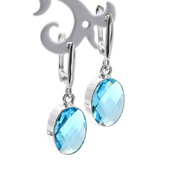 Серьги фианит 11*15мм арт. мч315008..
