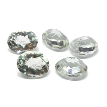 Кабошон из аметиста зеленого овал гр.9*11мм, 3ct арт. ап03514