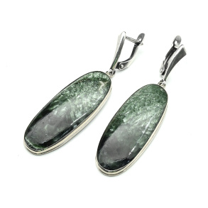Серьги серафинит 