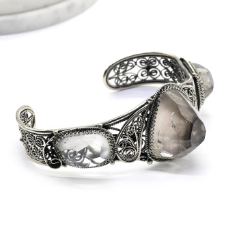 Браслет из горного хрусталя, 24 см. арт. вз555004