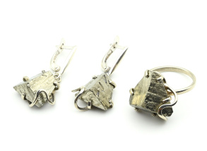Кольцо и серьги пирит, размер-18 арт. м185002-18