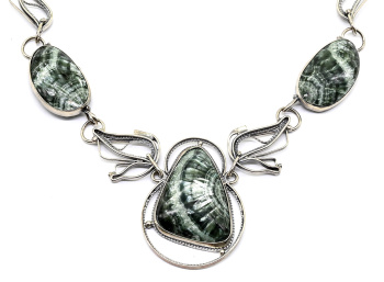 Колье серафинит, 58см. арт. вз619050..