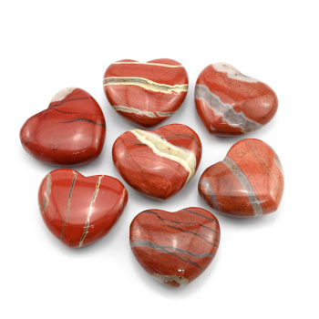 Сердце из яшмы красной 38*35*15мм арт. 2055375к