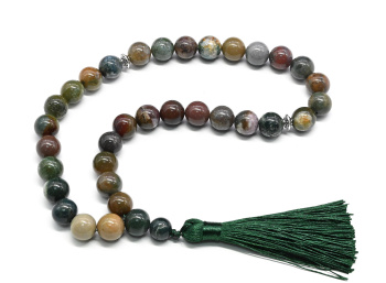 Четки шарик 12мм из яшмы, 33 бусины, 40см арт. 1150529....