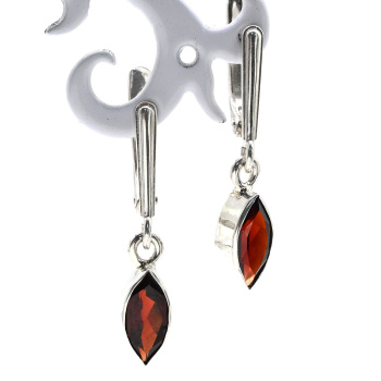 Серьги гранат 5*11мм арт. мч310001