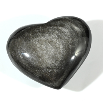 Сердце из обсидиана радужного 77*66*36мм, 206г арт. 2055380