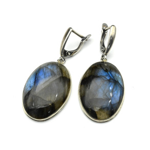 Серьги из лабрадора 21*30мм. арт. ва333004.....