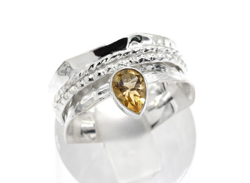 Кольцо С925 антистресс с цитрином, размер 19, 5г арт. с125055-19