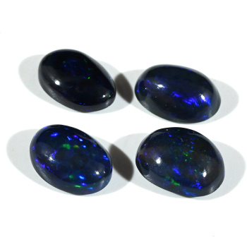 Кабошон натуральный камень опал черный овал 7*10мм арт. ап11103