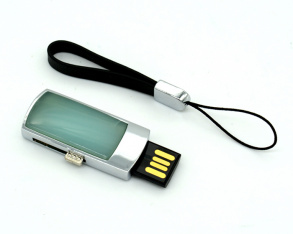 Флеш карта с камнем хризопраз, 32GB. 40*20*8мм. арт. 3720064