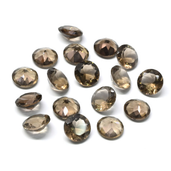 Кабошон из раухтопаза круг гр.10мм, 3,10ct арт. ап28007