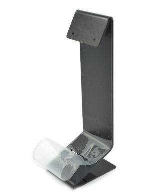 Подставка акриловая под серьги и колечко 4*5*14см черная арт. ТИ020.