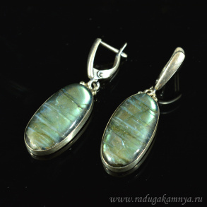 Серьги из лабрадора 