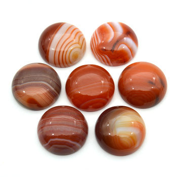 Кабошон из сердолика глазкового, 20*20*8мм. арт. а02151
