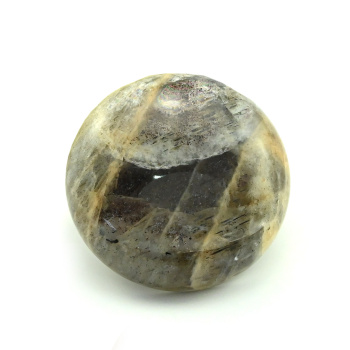 Кабошон из камня лунник круг, 25*25*7мм арт. а47269ч