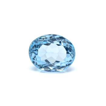 Кабошон из голубого топаза овал гр.9*12мм, 7ct арт. ап01017