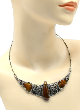 Колье из сердолика, 46см. арт. вз623001