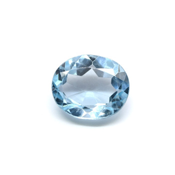 Кабошон из голубого топаза овал гр.10*12мм, 5,3ct арт. ап01011
