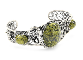 Браслет змеевик, 19 см. арт. вз570006