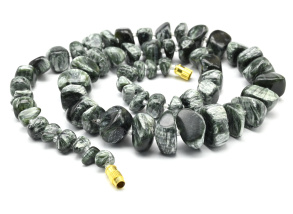 Бусы из серафинита галтовка, 50см, 58г арт. К44023вм