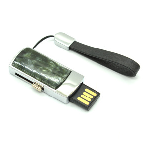 Флеш карта с камнем серафинит, 32GB. 40*20*8мм. арт. 3720069