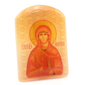 Именная икона из селенита 