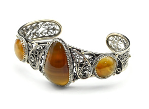 Браслет из сердолика, 23 см. арт. вз523007
