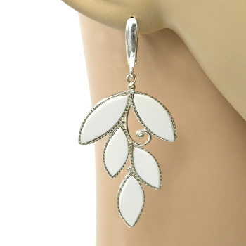 Серьги кахолонг 28*45мм. арт. кк342005