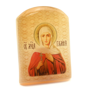Именная икона из селенита 