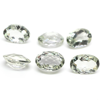 Кабошон из аметиста зеленого овал гр.10*14мм, 5ct арт. ап03518