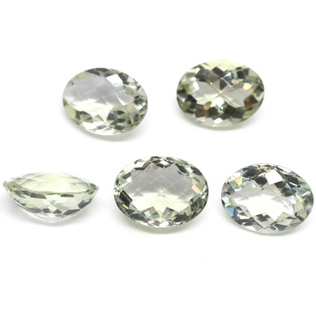 Кабошон из аметиста зеленого овал гр.12*16мм, 7,55ct арт. ап03520