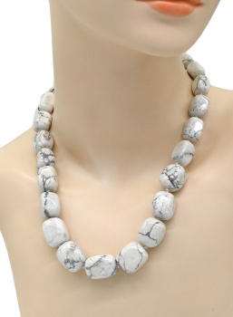 Колье галтовка на увеличение из кахолонга, 50см арт. 0382349