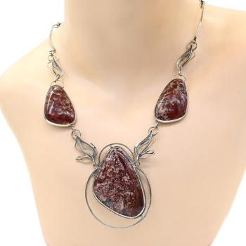 Колье из яшмы, 60см. арт. вз641101