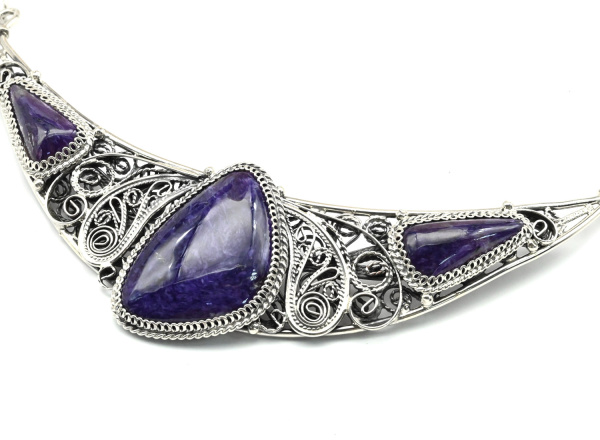 Колье чароит, 47 см. арт. вз636006