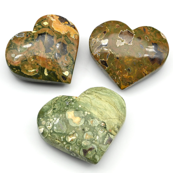 Сердце из яшмы океанической 55*47*23мм, 70-79г арт. 2055372